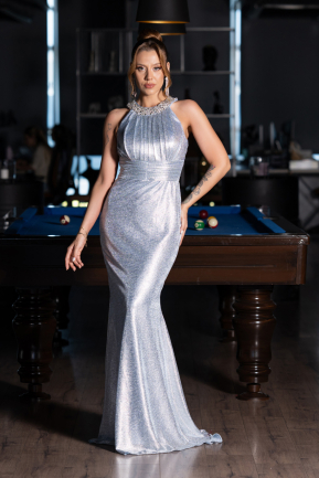 Robe de Soirée Longue Bleu clair ABU6295