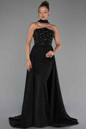 Robe de Soirée Longue Noir ABU6318