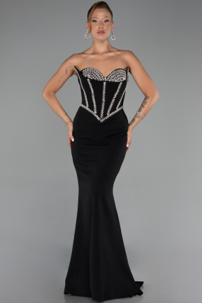 Robe de Soirée Longue Noir ABU6327