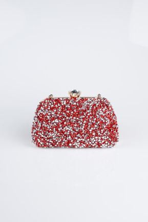 Sac De Soirée Luxe Satin Rouge SH849