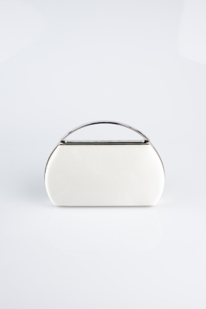 Sac De Soirée Luxe Satin Nacre V351