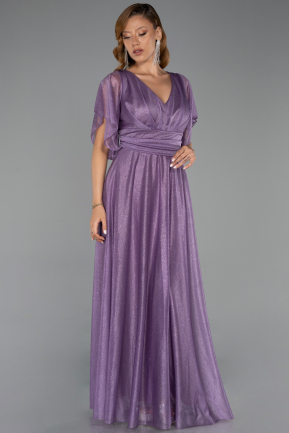 Robe De Soirée Grande Taille Longue Lilas ABU5323