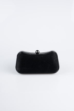 Sac de Soirée Luxe A motifs Noir KC249