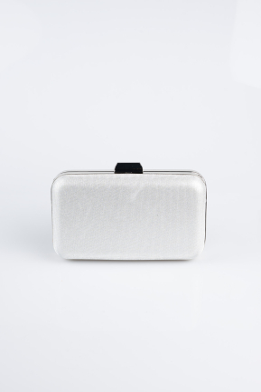 Sac de Soirée Argenté Argent SH827