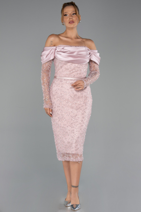 Tenue de Soirée Midi Perlé Poudre ABK2663