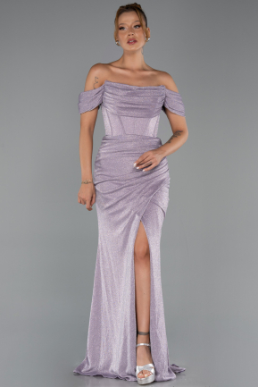 Robe de Soirée Longue Lavande ABU6341