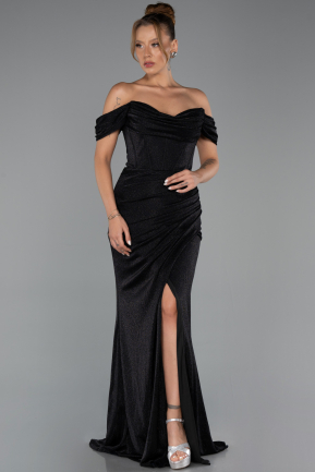 Robe de Soirée Longue Noir ABU6341