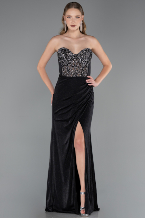 Robe de Soirée Longue Noir ABU6371