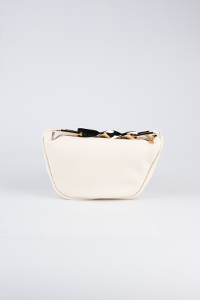 Sac de Soirée Luxe Cuir Crème KC476