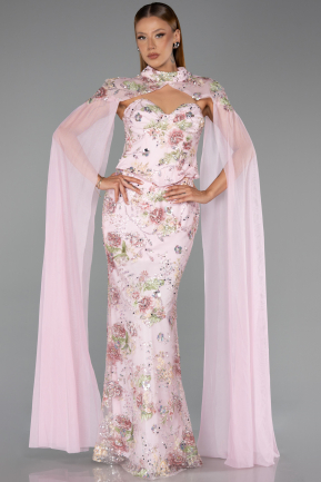 Robe de Soirée Longue Poudre ABU6424