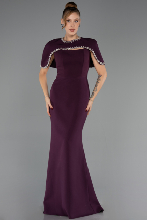 Robe Queue de Poisson Longue Prune ABU6591