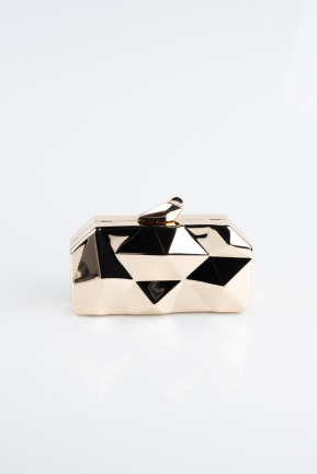 Sac de Soirée Luxe Métal Doré SH921