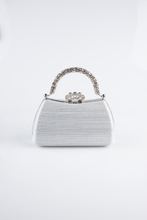 Sac de Soirée Coupe Au Laser Argent KC711