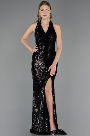 Robe de Soirée Longue Noir ABU6680