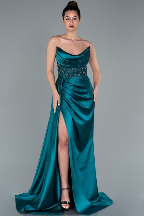 robe vert emeraude soiree