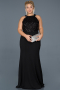 Robe Grande Taille Longue Noir ABU743