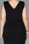 Robe Grande Taille Longue Noir ABU1482