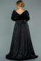 Robe Grande Taille Longue Noir ABU2084