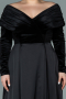 Robe Grande Taille Longue Noir ABU2084