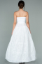 Blanc Modeles De Robes De Soiree En Tarlatan ABN02