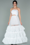 Blanc Modeles De Robes De Soiree En Tarlatan ABN03