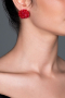 Boucle d'Oreille Rouge UK475