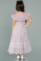 Robe de Soirée Enfants Longue Lavande ABU2153