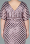 Robe de Soirée Grande Taille Longue Poudre ABU2309
