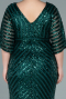 Robe de Soirée Grande Taille Longue Émeraude ABU2309