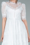 Tenue de Soirée Midi Dantelle Blanc ABK1388