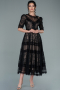 Tenue de Soirée Midi Dantelle Noir ABK1388