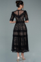Tenue de Soirée Midi Dantelle Noir ABK1388