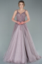 Robe De Fiançailles Grande Taille Longue Couleur Rose ABU4604