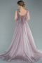 Robe De Fiançailles Grande Taille Longue Couleur Rose ABU4604