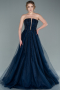 Robes De Soirée Grande Taille Longue Bleu Marine ABU4606
