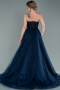 Robes De Soirée Grande Taille Longue Bleu Marine ABU4606