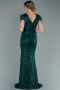 Robe de Soirée Longue Émeraude ABU881