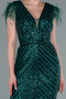 Robe de Soirée Longue Émeraude ABU881