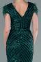 Robe de Soirée Longue Émeraude ABU881