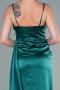 Robe de Soirée Longue Satin Émeraude ABU2477