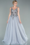 Haute Couture Longue Gris ABU2091