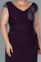 Robe de Soirée Grande Taille Longue Violet ABU2438