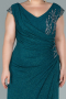 Robe de Soirée Grande Taille Longue Émeraude ABU2438