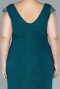 Robe de Soirée Grande Taille Longue Émeraude ABU2438