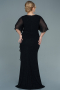 Robe de Soirée Grande Taille Longue Noir ABU2651