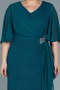Robe de Soirée Grande Taille Longue Émeraude ABU2651