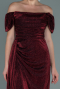Robe de Soirée Longue Rouge Bordeaux ABU2657
