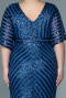 Robe De Soirée Grande Taille Longue Indigo ABU2309