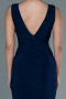 Robe de Soirée Longue Bleu Marine ABU2702