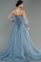 Haute Couture Longue Bleu Fumé ABU2789